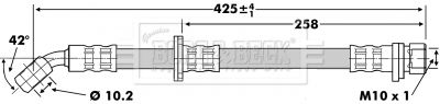 BORG & BECK stabdžių žarnelė BBH6743